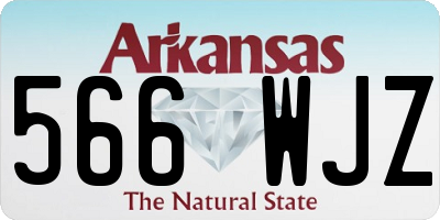 AR license plate 566WJZ