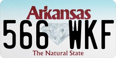 AR license plate 566WKF