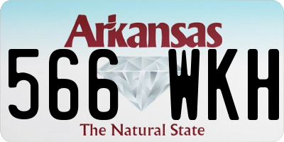 AR license plate 566WKH