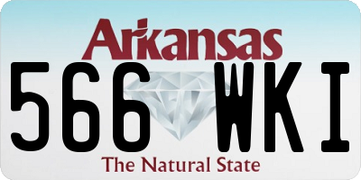 AR license plate 566WKI