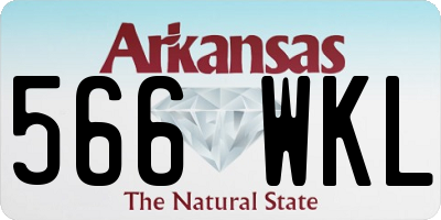 AR license plate 566WKL