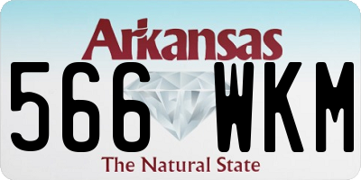 AR license plate 566WKM
