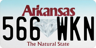 AR license plate 566WKN