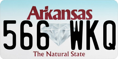 AR license plate 566WKQ