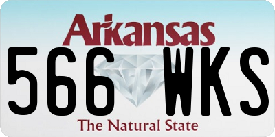 AR license plate 566WKS