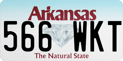 AR license plate 566WKT