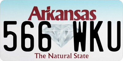 AR license plate 566WKU