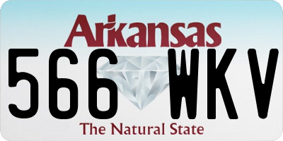 AR license plate 566WKV