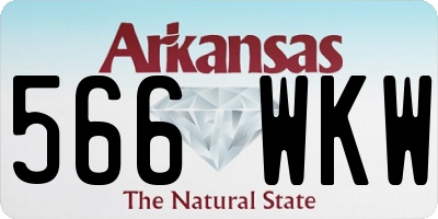 AR license plate 566WKW