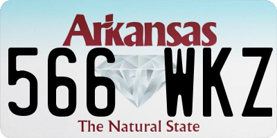 AR license plate 566WKZ