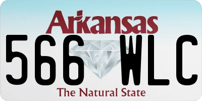 AR license plate 566WLC
