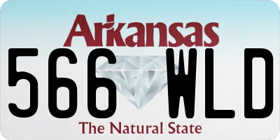AR license plate 566WLD