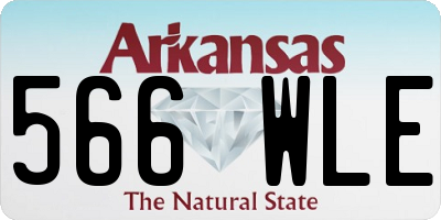AR license plate 566WLE