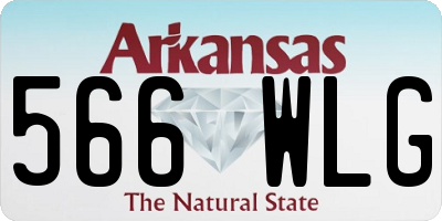 AR license plate 566WLG