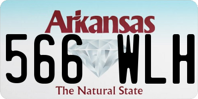 AR license plate 566WLH