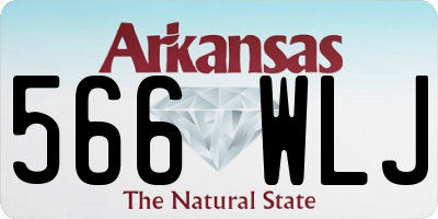 AR license plate 566WLJ