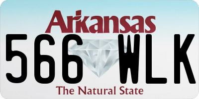 AR license plate 566WLK