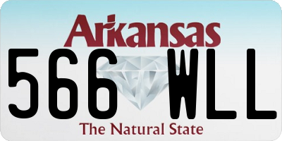 AR license plate 566WLL
