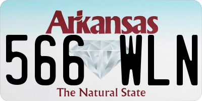 AR license plate 566WLN