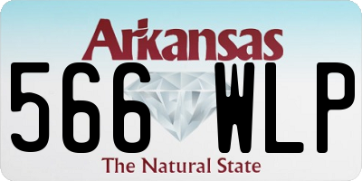 AR license plate 566WLP