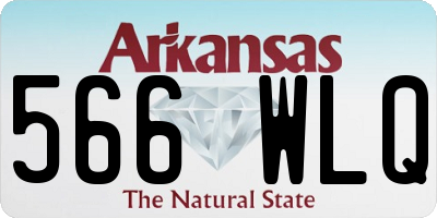 AR license plate 566WLQ