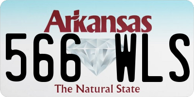 AR license plate 566WLS