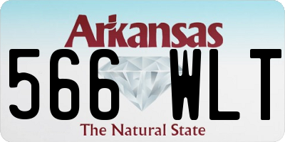 AR license plate 566WLT