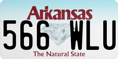 AR license plate 566WLU