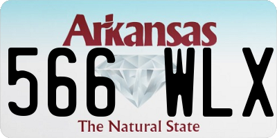 AR license plate 566WLX