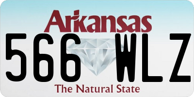 AR license plate 566WLZ