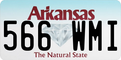 AR license plate 566WMI