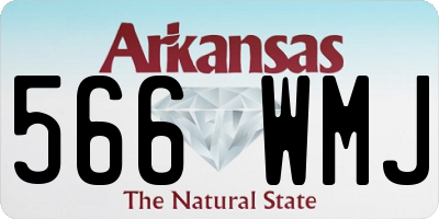 AR license plate 566WMJ