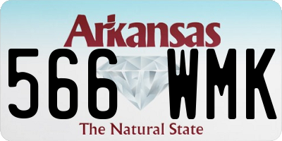 AR license plate 566WMK