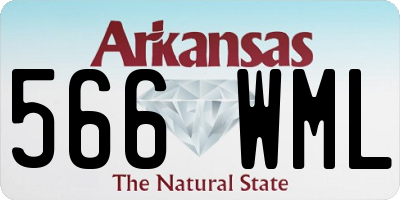 AR license plate 566WML