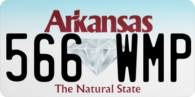AR license plate 566WMP