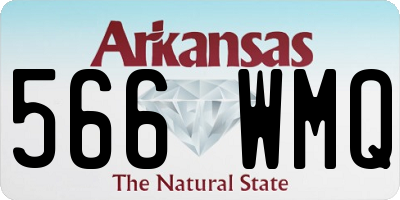 AR license plate 566WMQ