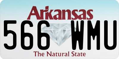 AR license plate 566WMU