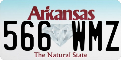 AR license plate 566WMZ