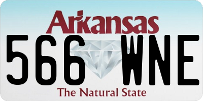 AR license plate 566WNE