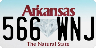 AR license plate 566WNJ