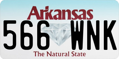 AR license plate 566WNK
