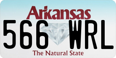AR license plate 566WRL