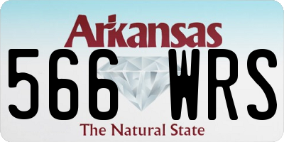 AR license plate 566WRS