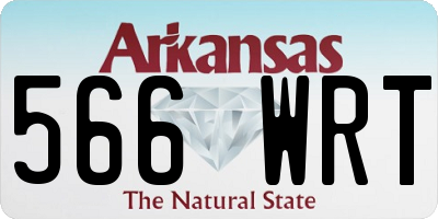 AR license plate 566WRT