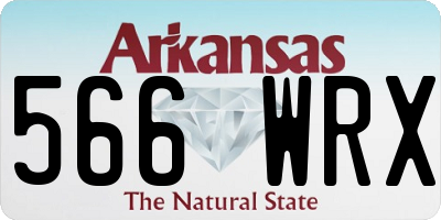 AR license plate 566WRX