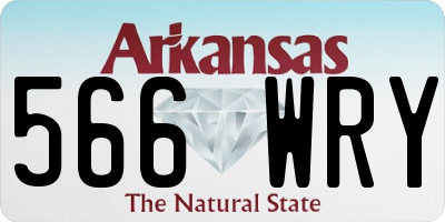AR license plate 566WRY