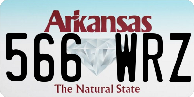 AR license plate 566WRZ