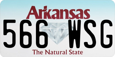 AR license plate 566WSG