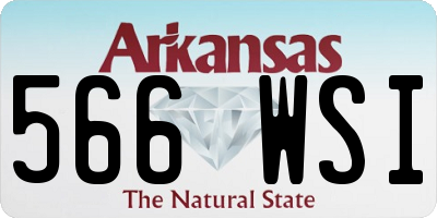 AR license plate 566WSI