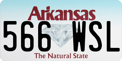 AR license plate 566WSL